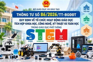 Thông tư 86/2026/TT-BGDDT Quy định về tổ chức hoạt động giáo dục tích hợp khoa học, công nghệ, kĩ thuật và toán học trong giáo dục phổ thông