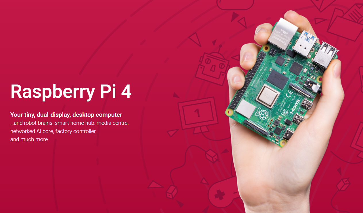 Máy tính (bo mạch) Raspberry Pi 4